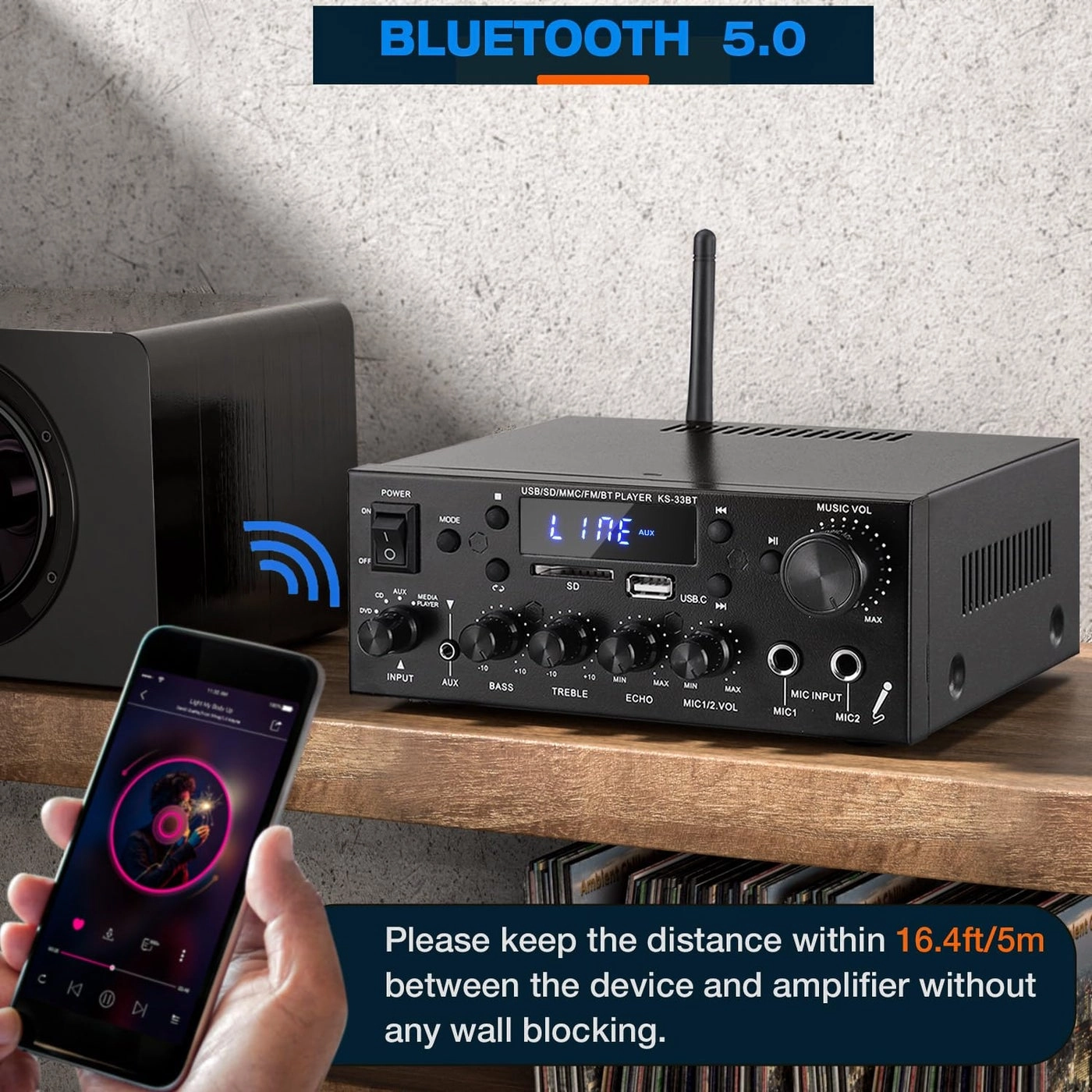 KS-33BT - 2.1CH RMS 60Wx2