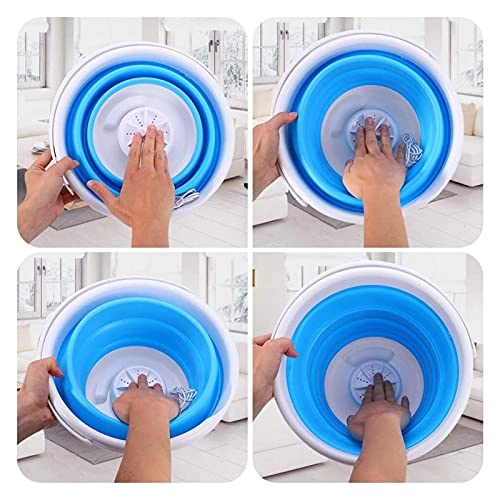 Portable Washing Machine,Turbine Folding Mini Usb Laundry Washer,Perfect For Apartments, Rvs And Small Space Living Shandongmt (Color : B)