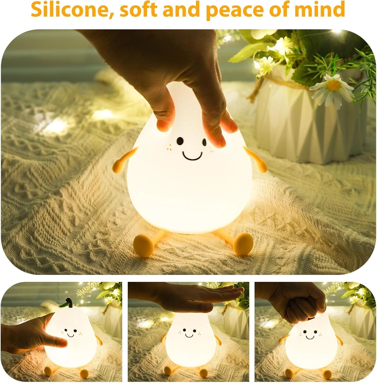 Pear Lamp - Battery Powered Colour Changing