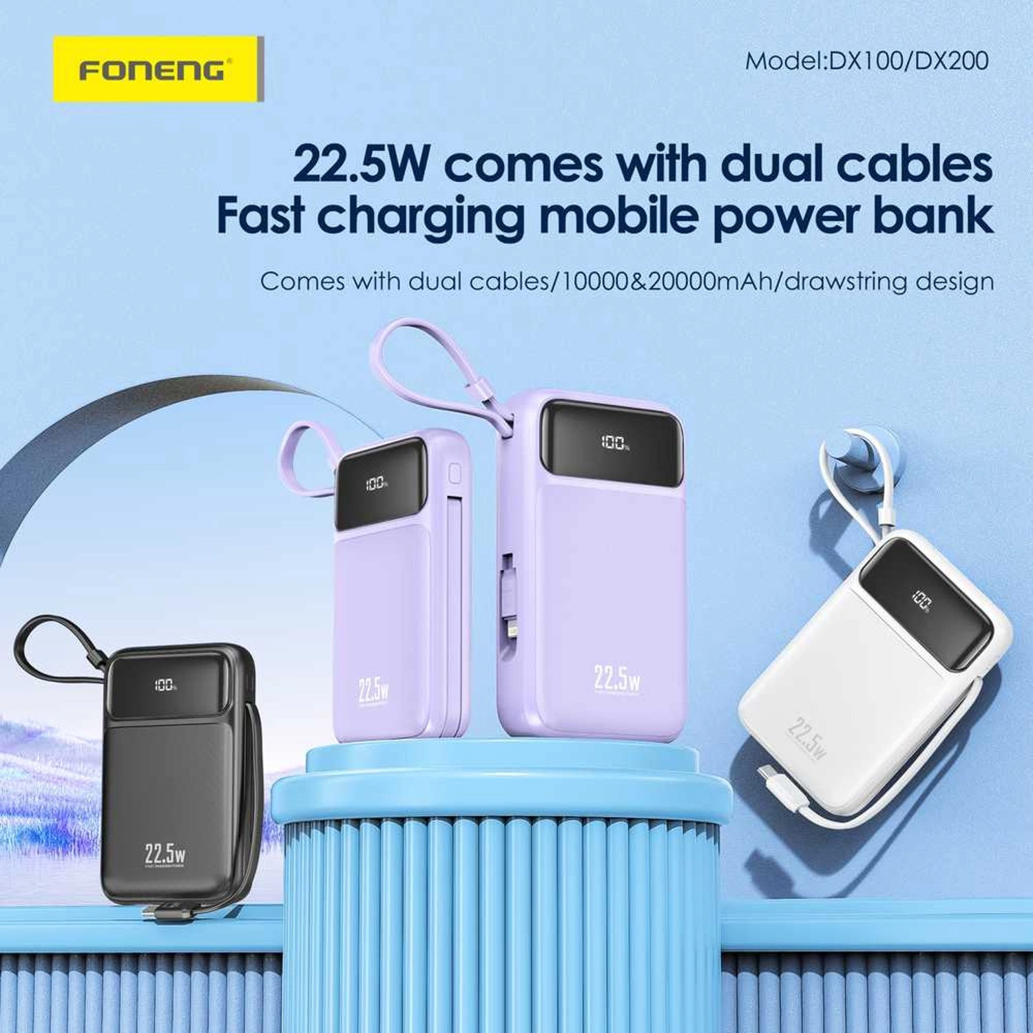DX200 - 20000 mAh 22.5W Fast charging