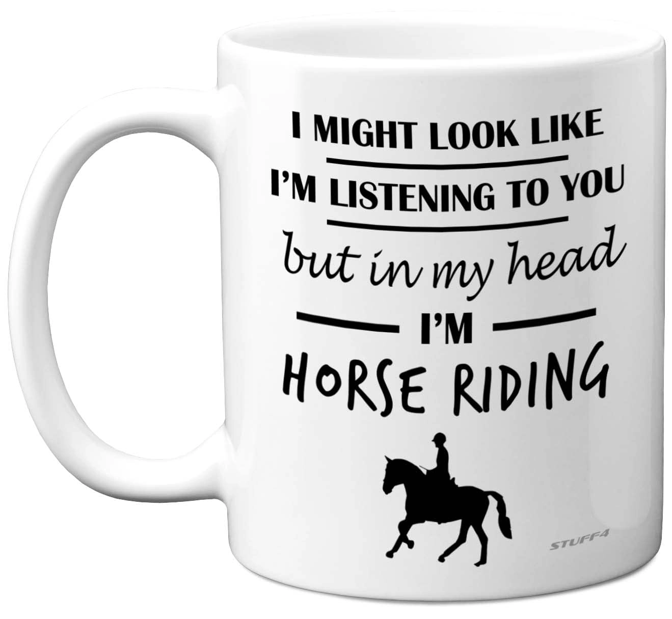 STUFF4 In My Head I'm Horse Riding Mug - 1 pcs Ceramic