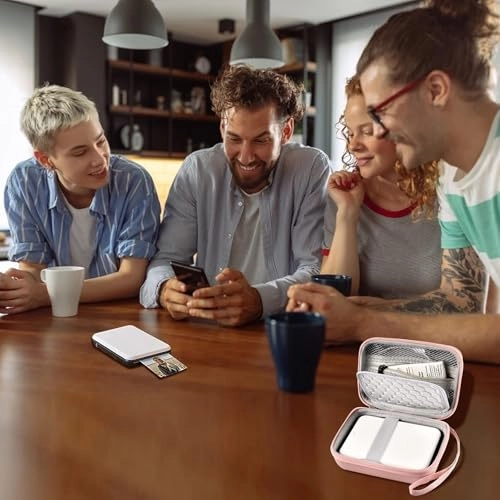 Case Compatible with Canon Ivy Mini CLIQ CLIQ+ CLIQ2 CLIQ+2 Instant Camera Printer - blue Mesh Pocket