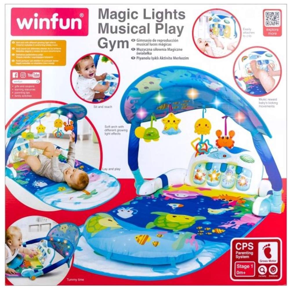 Magic Lights Musical Play Gym - Suitable for 0 month and above