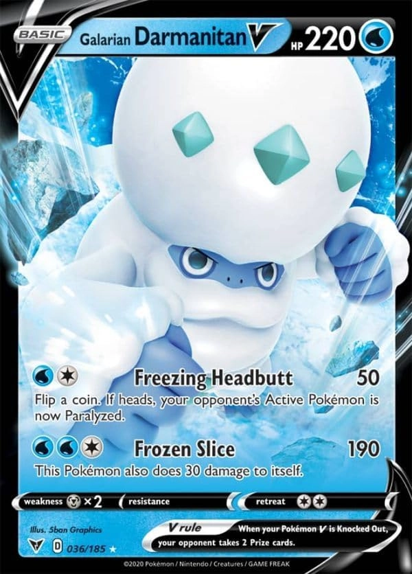 Pokémon Galarian Darmanitan V - Single Card