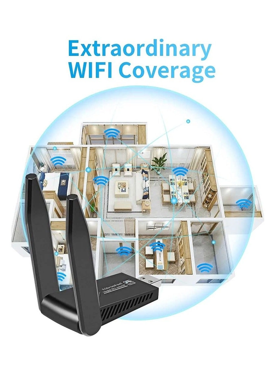 Wireless USB WiFi Adapter - Dual Band 2.4/5Ghz USB 3.0 Wireless