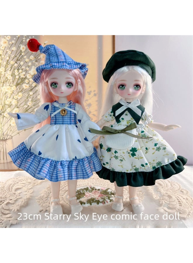 7 Point Bjd Doll - 23cm Plastic Starry Eyed