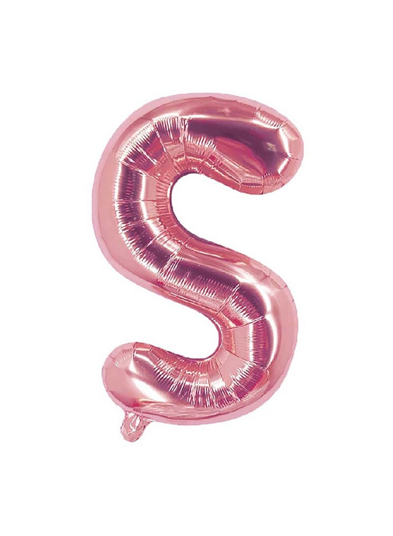 Party Time Trading LLC S Letter Foil Balloon - 16-Inch Black