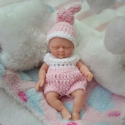 Reborn Baby Doll - 4.5 inch Silicone Girl Ages 3+