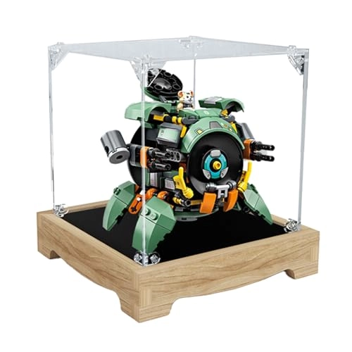 Acrylic Display Case - 75976 Walnut Color 17 x 17 x 17 cm