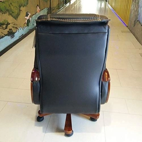 Desk Chair - PU Leather Brown High Back