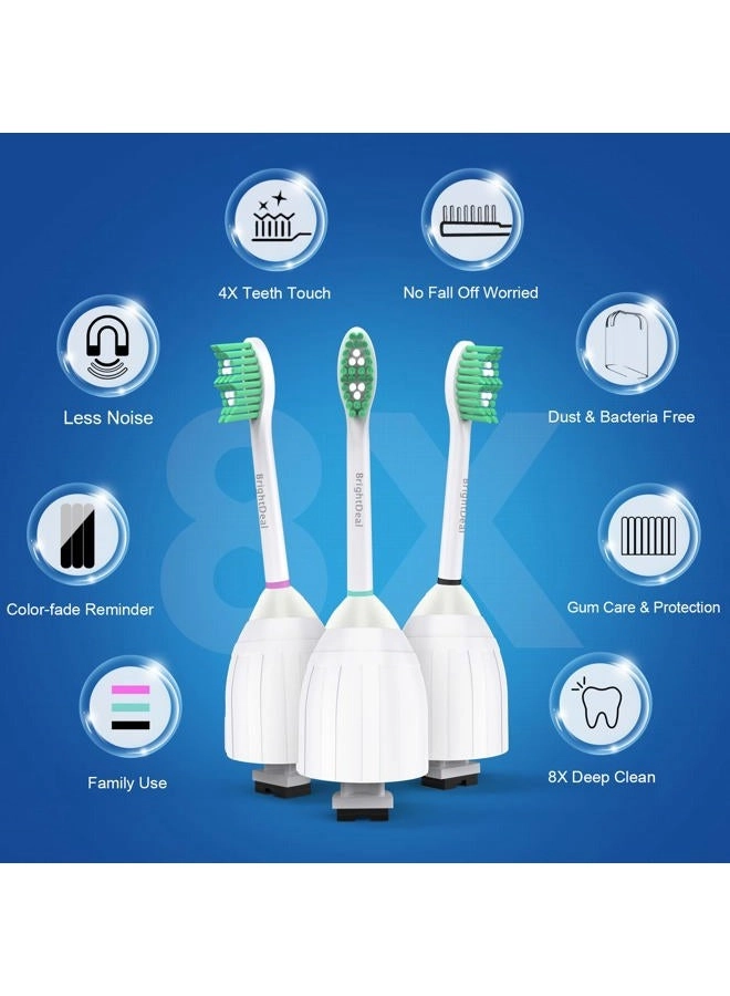 Toothbrush Heads - Philips Sonicare HX702266 HX7023 HX7001 6 Pack with Cap