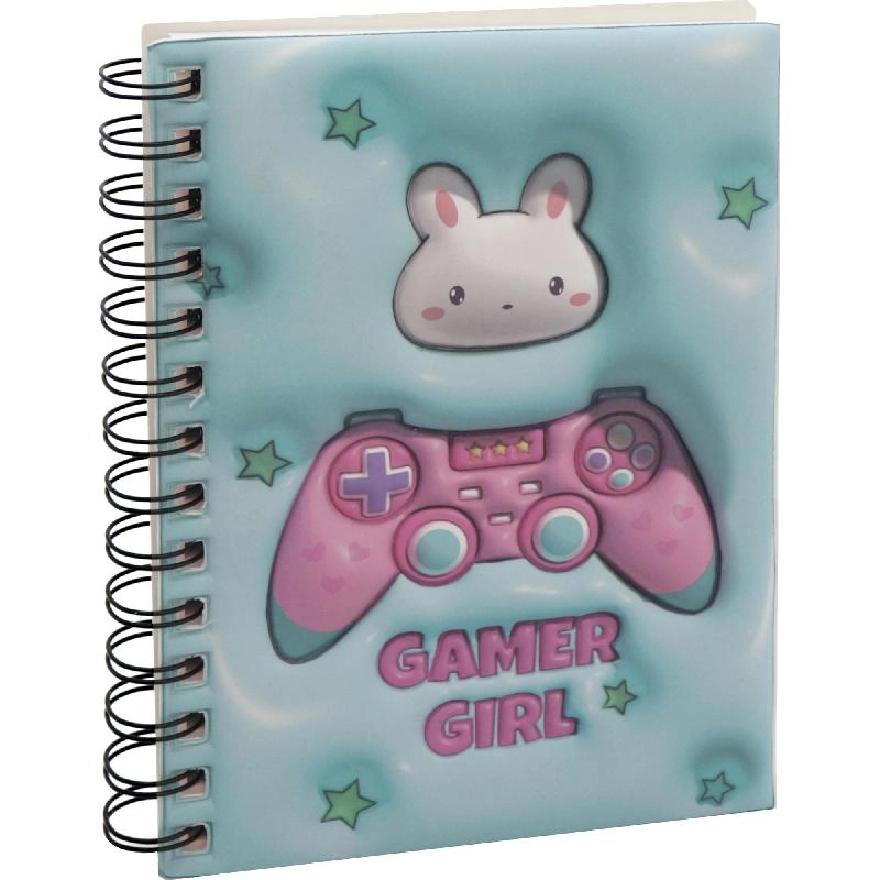 Notebook 19 X 26 cm Spiral - Grid 100 Sheets