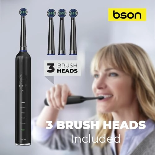 Super Oscillating Toothbrush - 15 Cleaning Combinations IPX7 Waterproof Type-C Powered