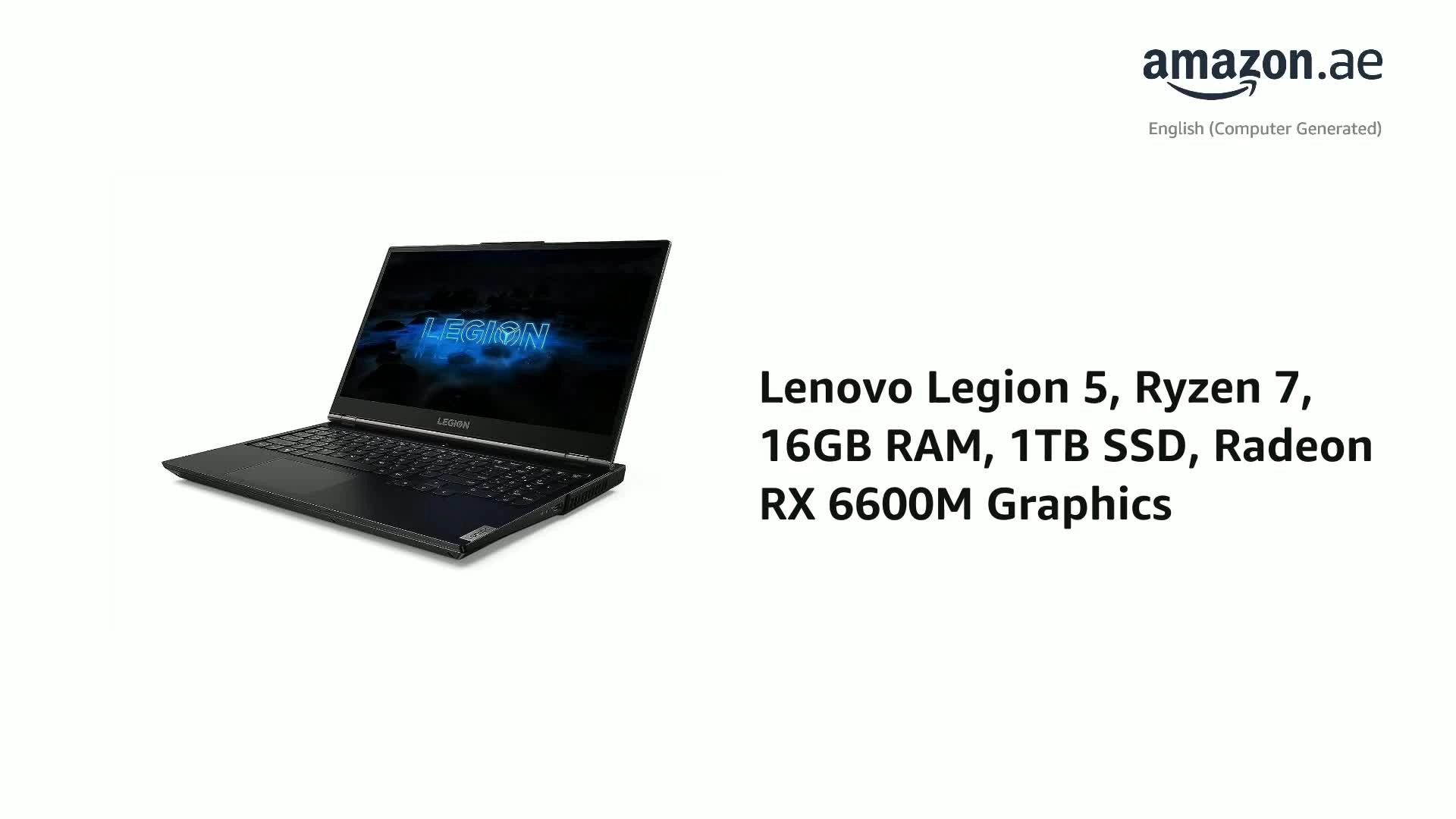 Legion 5 - 15'' 1000GB 16GB Ryzen 7-5800H