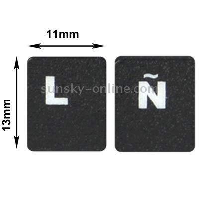 Keyboard Layout Sticker - Spanish