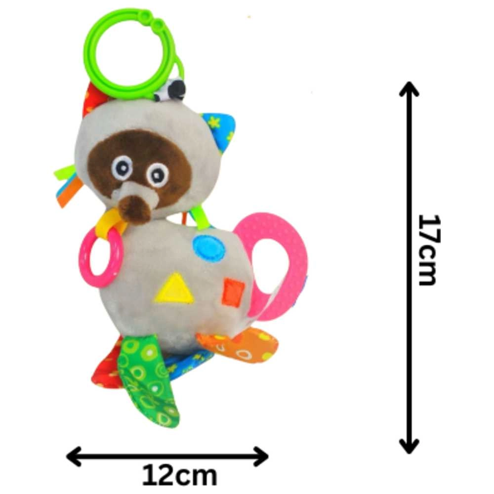 Vibrate Voice Panda + Cat Rattle + Raccoon Plush