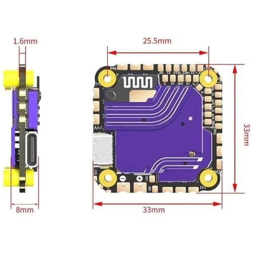 F405W Fixed Wing Flight Control Board - STM32F405RGT6 ICM42688-P