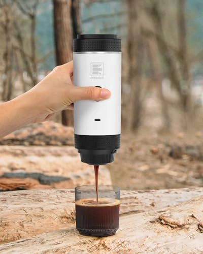 Portable Electric Espresso Machine - 60 Milliliters Ground Coffee & NS Capsules