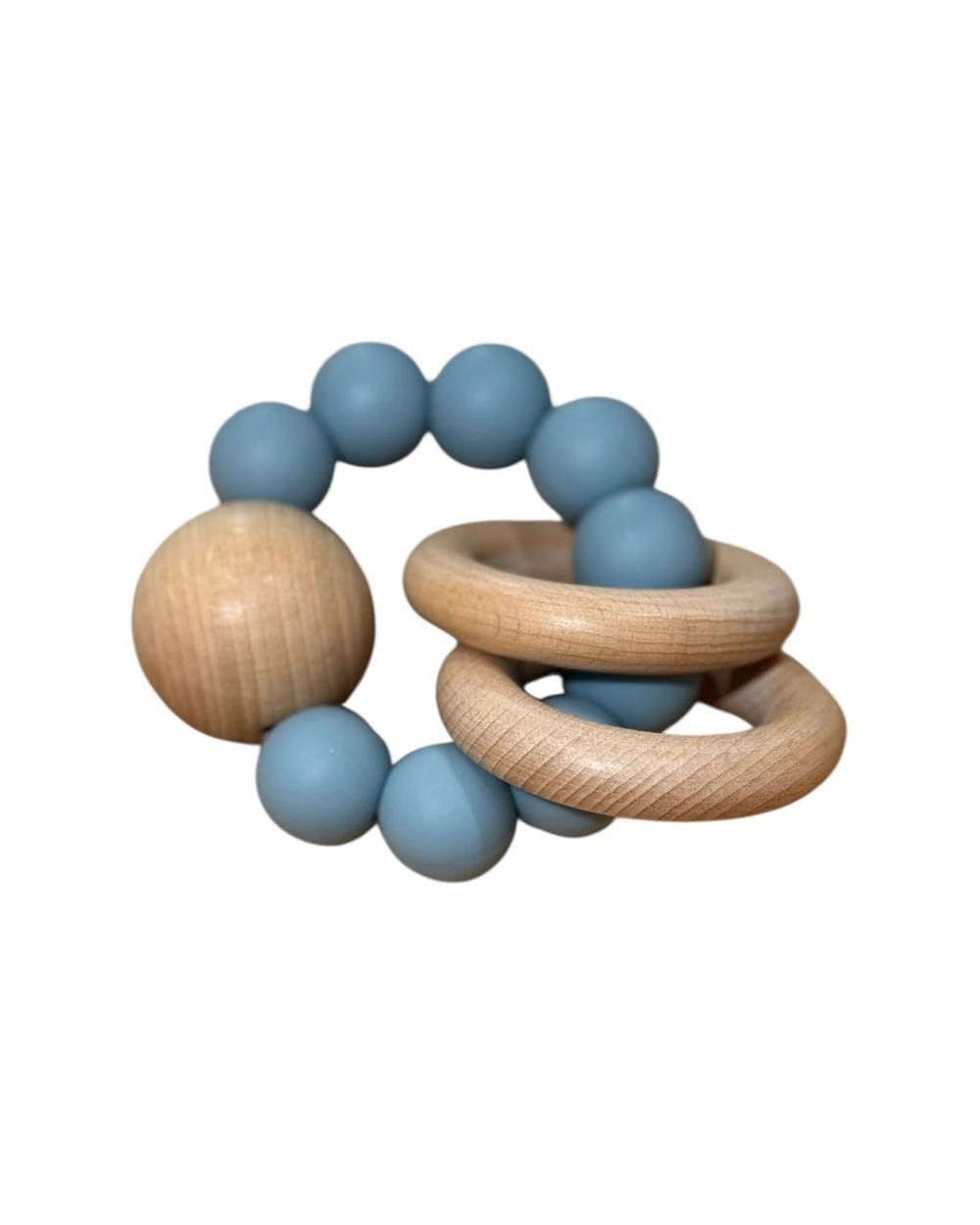 Teething Rattle - Eco Wood Silicone