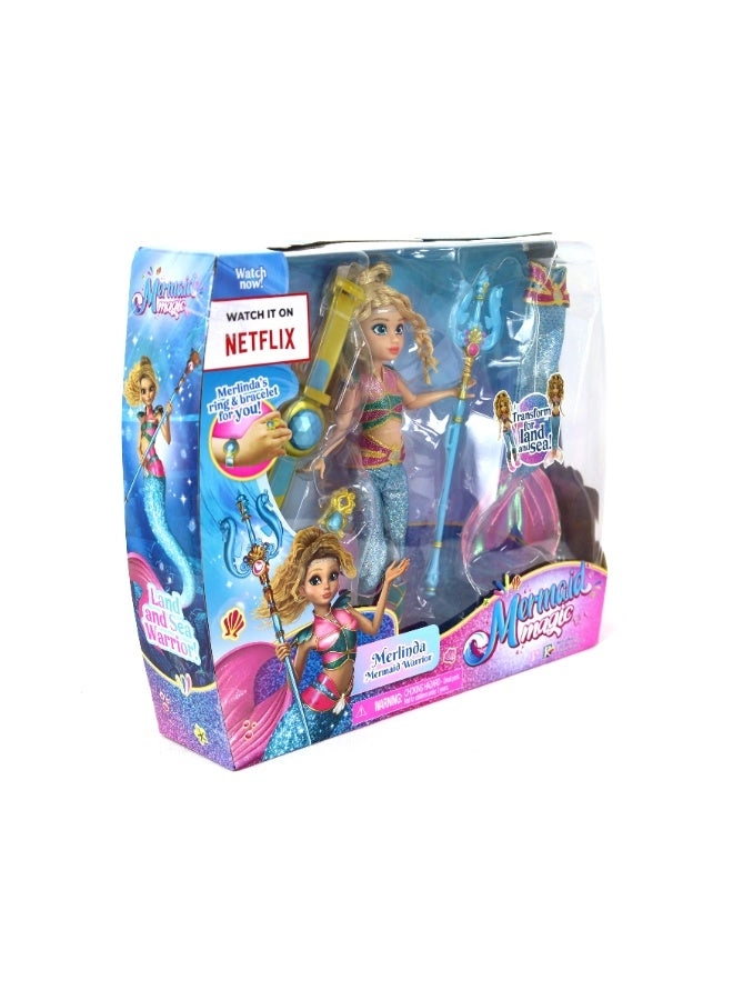 Merlinda Doll - 9-Inches Land and Sea Transformation Ages 3+