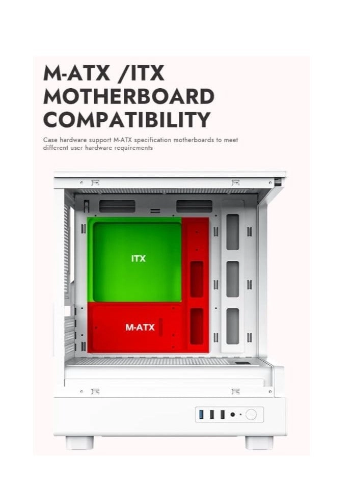 DB330M - Tempered Glass Side Panel Mid Tower