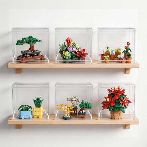 Display Case - 7.9" x 7.9" x 7.9" Clear Dustproof