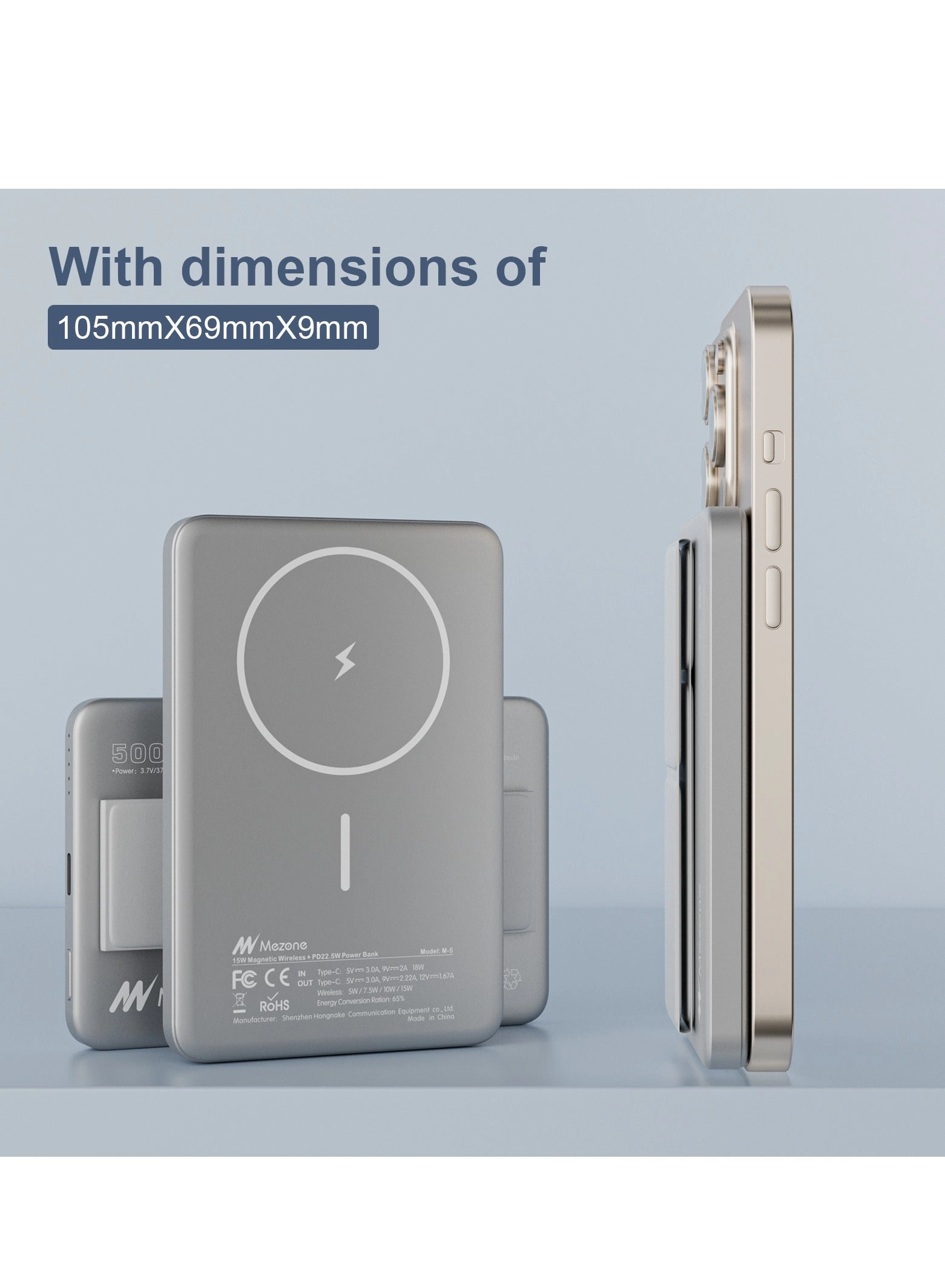 Magnetic Powerbank - 5000 Watt-hour 22.5 Watt