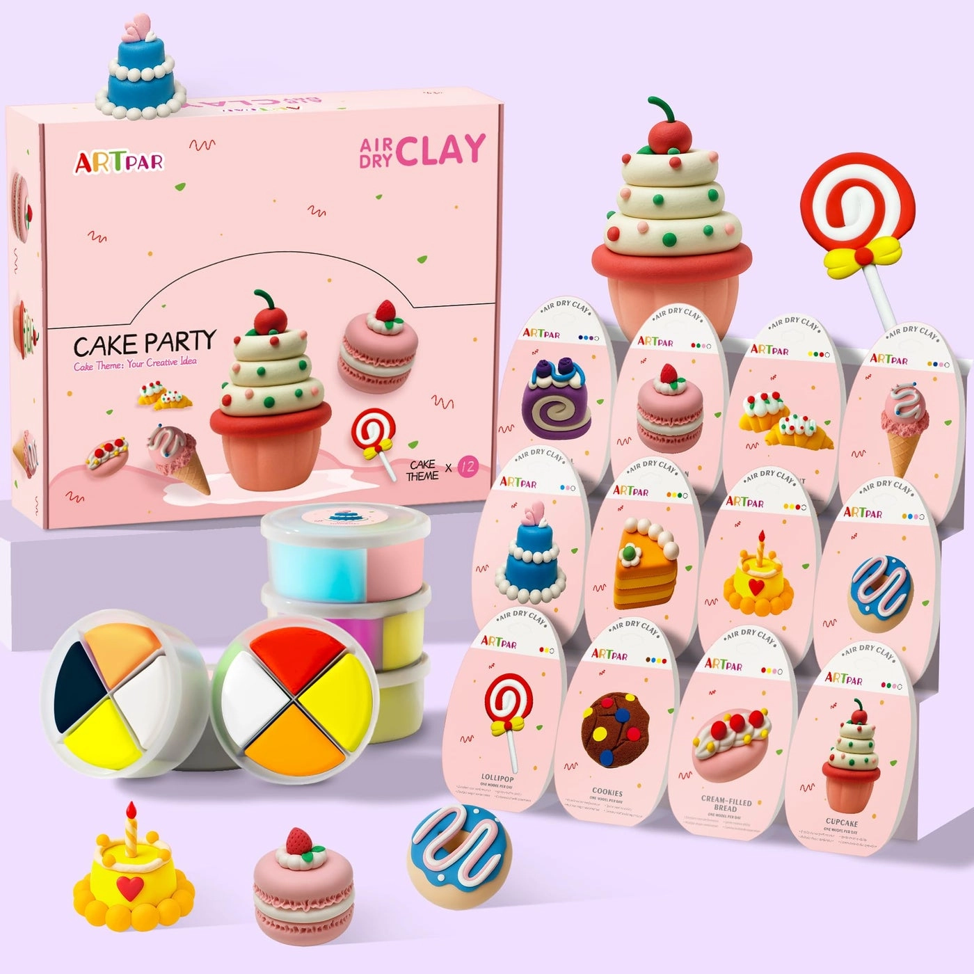 Clay Kits - Air Dry Clay 12pcs.
