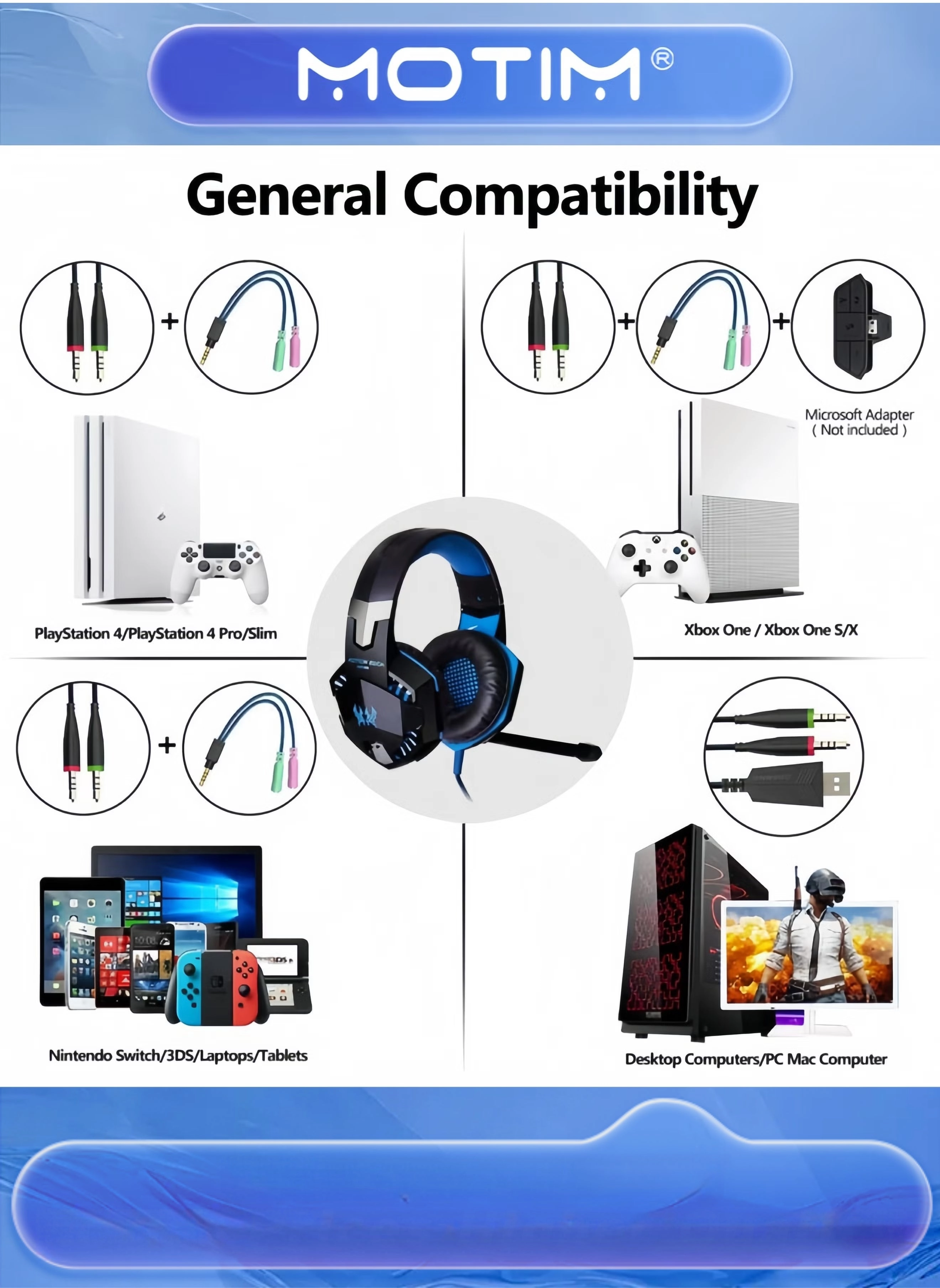 Computer Gaming Headset Wired Headset