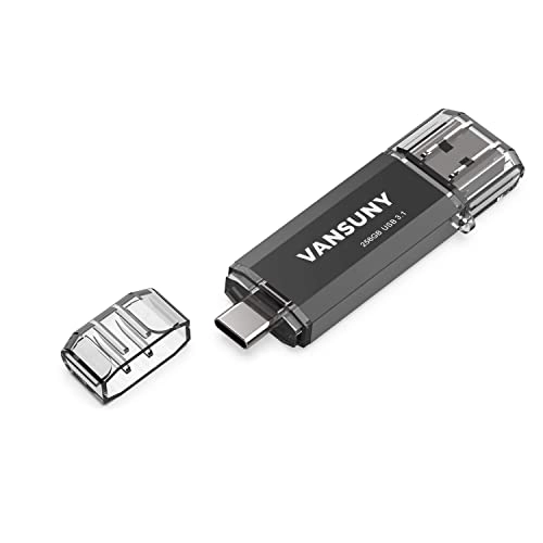 2 in 1 OTG Type C Flash Drive - USB 3.1 Type C & USB A 256GB
