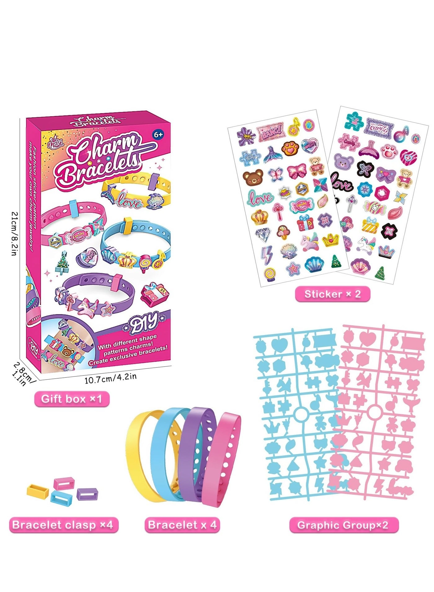 Bracelet Making Kit - 4 pieces 3+ Years