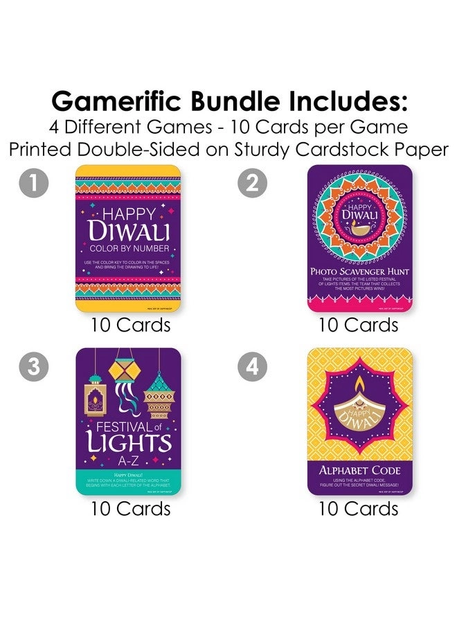 Happy Diwali - 4 Festival of Lights 10 Cards Each Bundle
