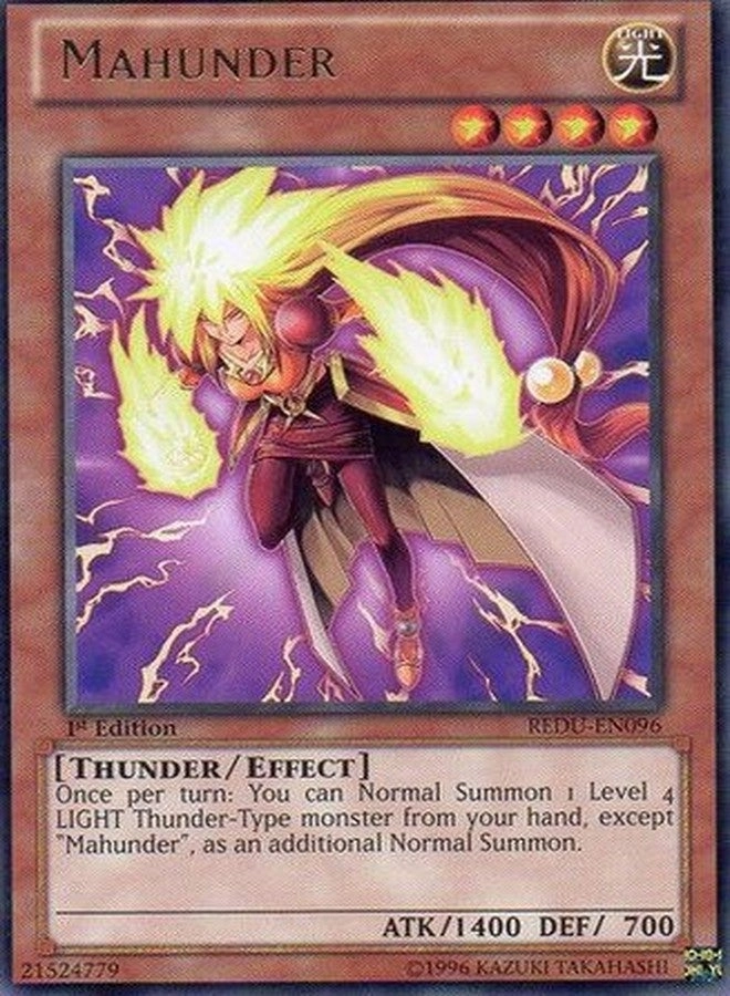 Yu-Gi-Oh! Mahunder REDU-EN096 - Return of The Duelist 1st Edition