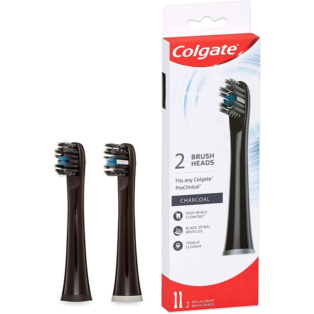 Colgate-Palmolive India Limited 360 Deep Clean Charcoal Brush Head - 2 Pcs