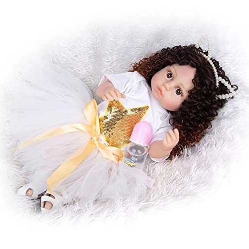 Reborn Baby Doll - 55cm Soft Silicone Limbs Cloth Body