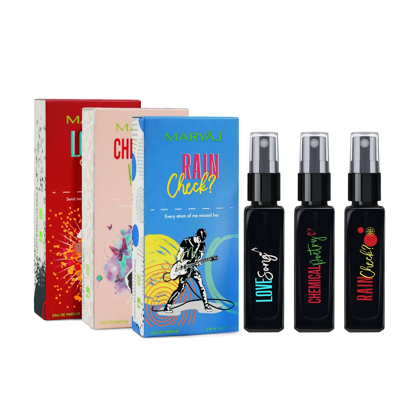 Floressence Perfumes pvt. Ltd Love Song - 8ML + Chemical Poetry + Rain Check