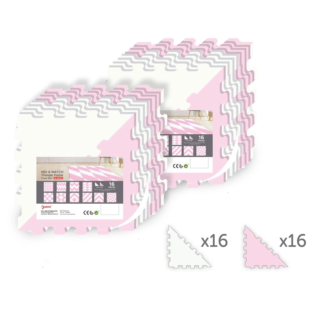 Triangle Puzzle Floor Mat - 10m+ 32 pieces