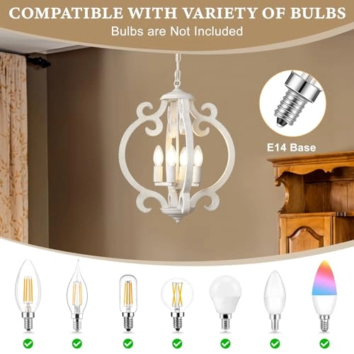 4 Light Pendant Light Fixture - Dimmable
