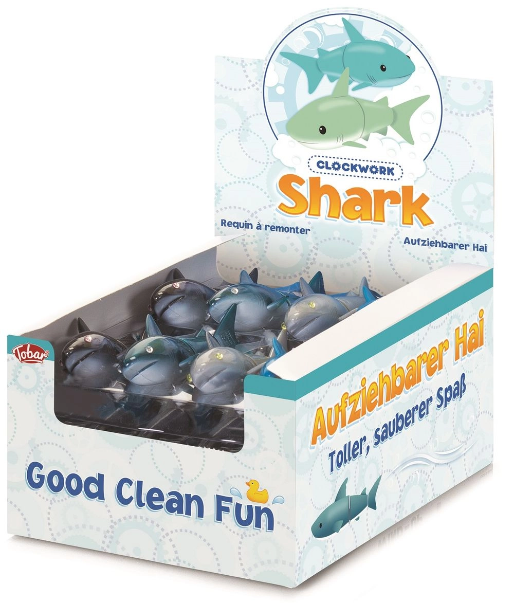 Tobar Wind-Up Shark Bath Toy - Wind-up mechanism Suitable for 3 years and above