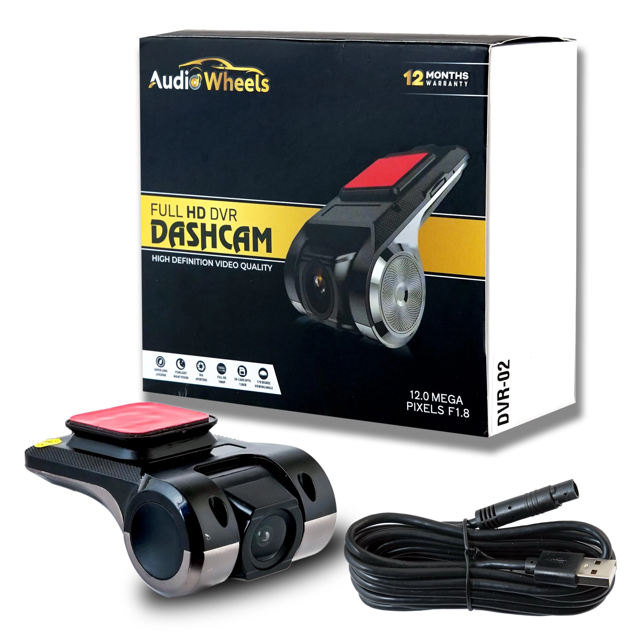 Audio Wheels, Bawana Industrial area,Sec-3, Plot/No-261, New Delhi-110039 DVR Dashcam - 1920x1080p 30FPS