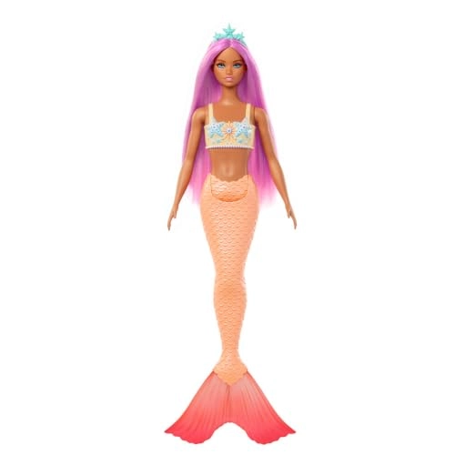 Barbie Mermaid - Fantasy Hair Soft Orange Tail Ages 3+