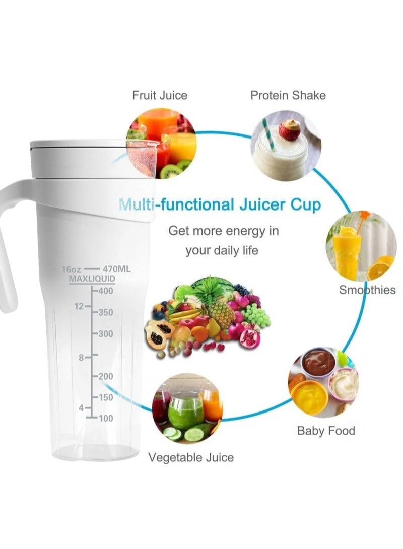 Portable Blender - USB Rechargeable Personal Size Travel Juicer Cup