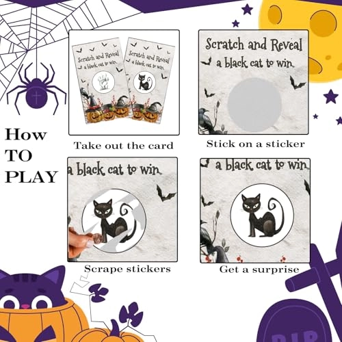 Halloween Scratch Off Cards - Adult 50