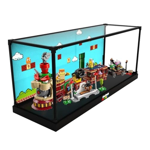 Figures Display Box for LEGO 71437 The Bowsser Expreess Train - Acrylic 2mm/3mm