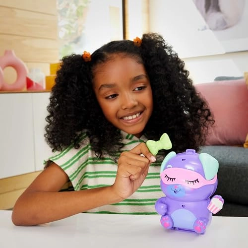 Sleepover Puppy Compact - 1 Micro Doll Pet Dogs Ages 4+