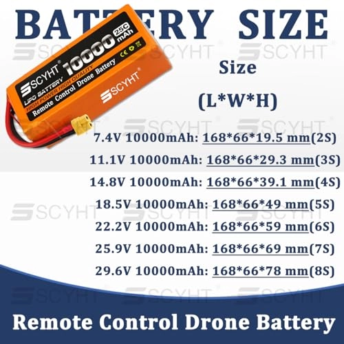 Drone battery - 29.6V 10000mAh 25C