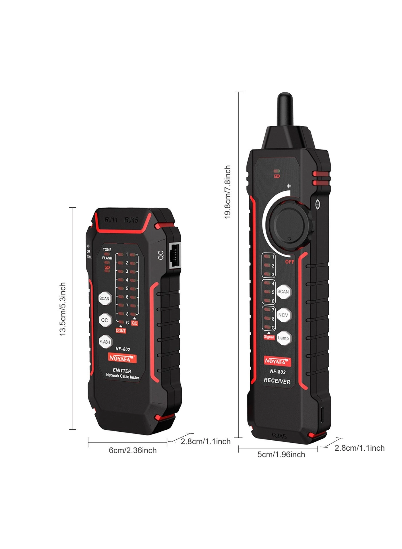 NF-802 - RJ11 RJ45 Scanning Wiremap