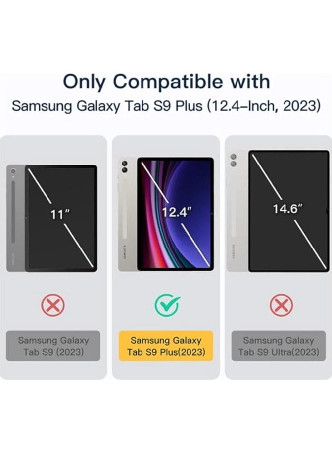 Keyboard Case with Touchpad and S Pen Holder for Galaxy Tab S9 Plus 12.4-inch (2023)