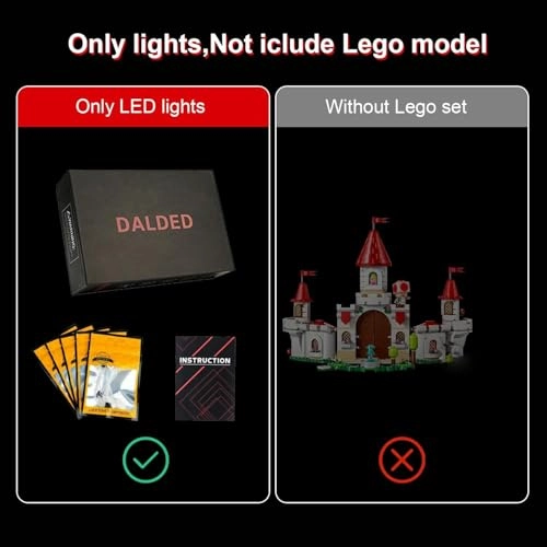 Light Kit for Lego Battle with Roy at Peach's Castle 71435