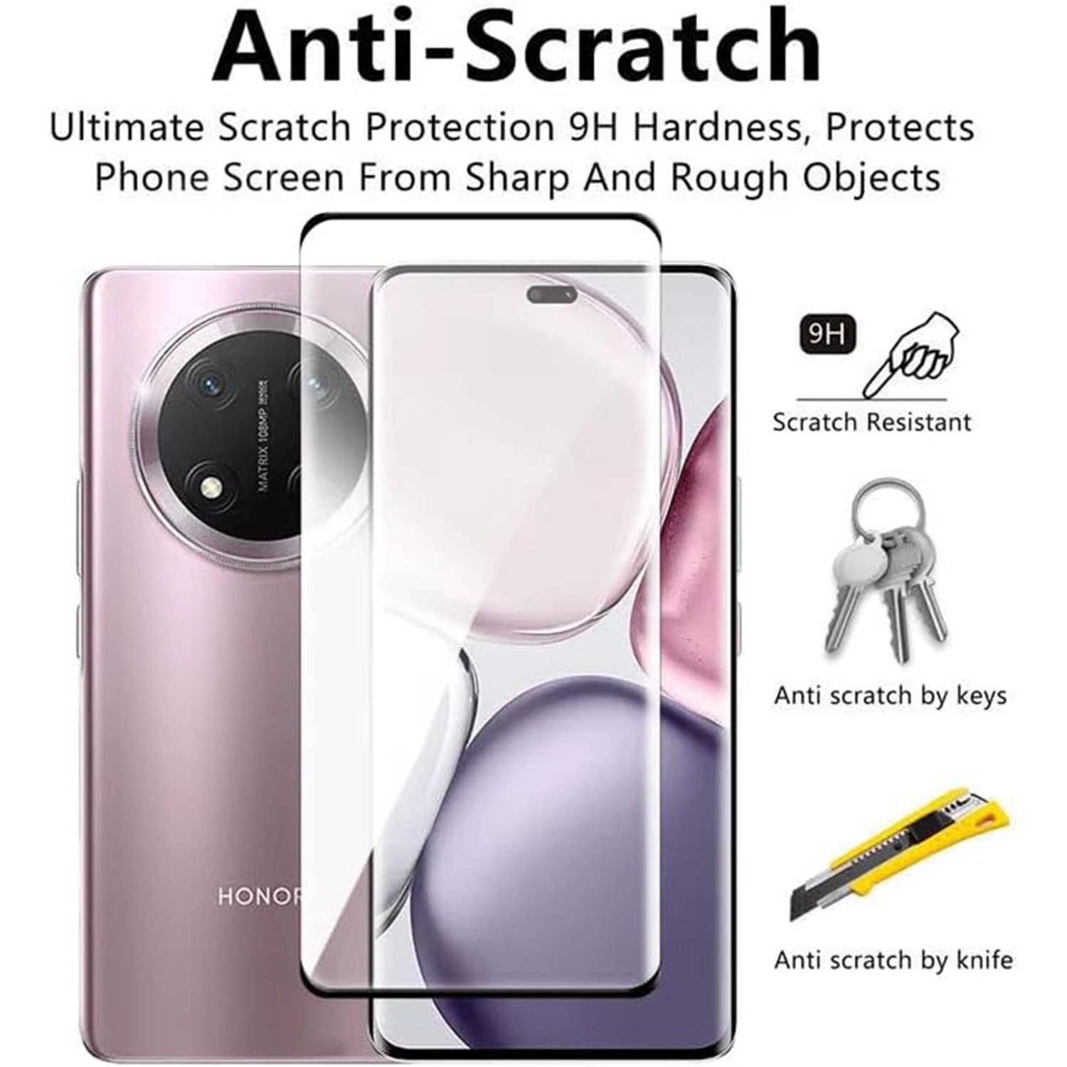 Anti-Fingerprint Clear Screen Protector for Honor X9c